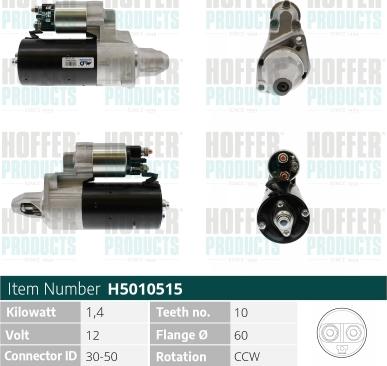 Hoffer H5010515 - Starter www.molydon.hr