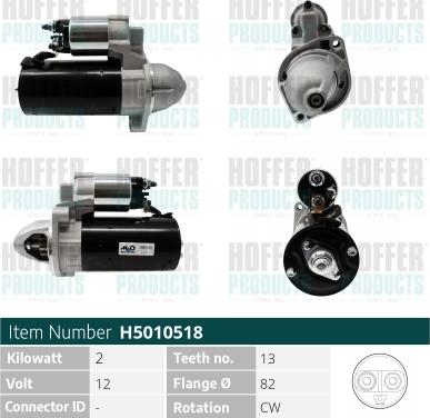 Hoffer H5010518 - Starter www.molydon.hr