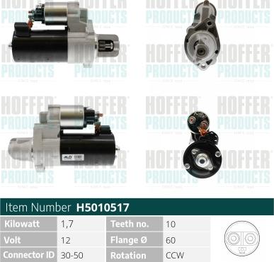 Hoffer H5010517 - Starter www.molydon.hr