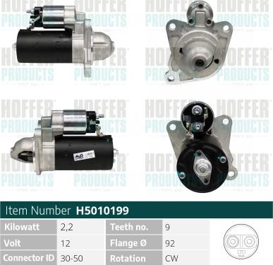Hoffer H5010199 - Starter www.molydon.hr