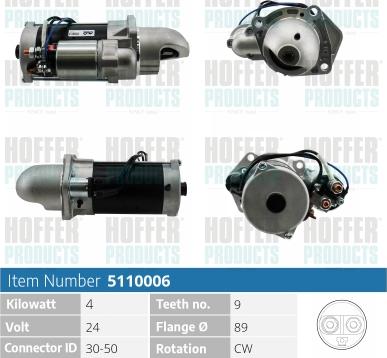 Hoffer H5110006 - Starter www.molydon.hr