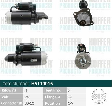 Hoffer H5110015 - Starter www.molydon.hr