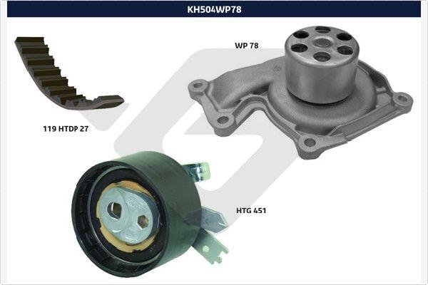 Hutchinson KH 504WP78 - Vodena pumpa sa kompletom zupčastog remena www.molydon.hr
