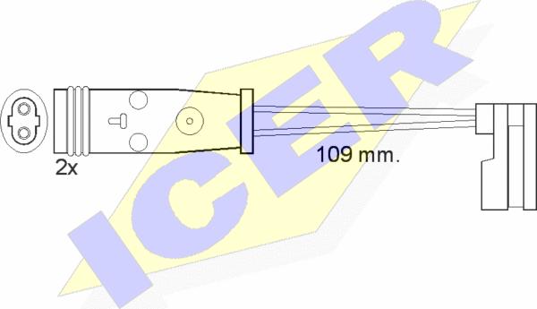 Icer 610483 E C - Signalni kontakt, trosenje kočione plocice www.molydon.hr