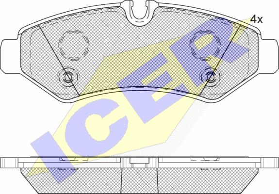 Icer 142350 - Komplet Pločica, disk-kočnica www.molydon.hr