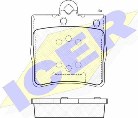 Icer 181311 - Komplet Pločica, disk-kočnica www.molydon.hr
