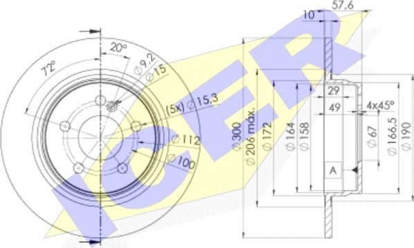 Icer 78BD6474-2 - Kočioni disk www.molydon.hr