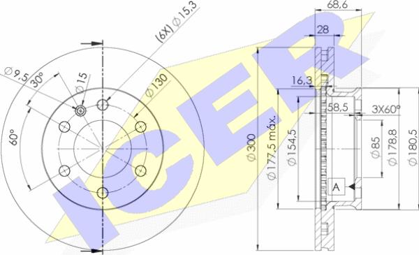 Icer 78BD0190-2 - Kočioni disk www.molydon.hr