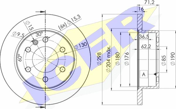 Icer 78BD0191-2 - Kočioni disk www.molydon.hr