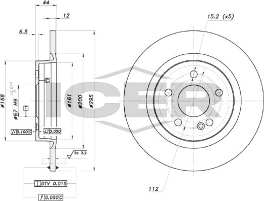 Icer 78BD0219-2 - Kočioni disk www.molydon.hr