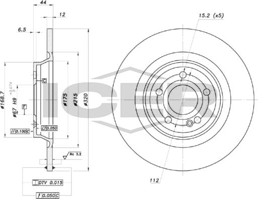 Icer 78BD0218-2 - Kočioni disk www.molydon.hr