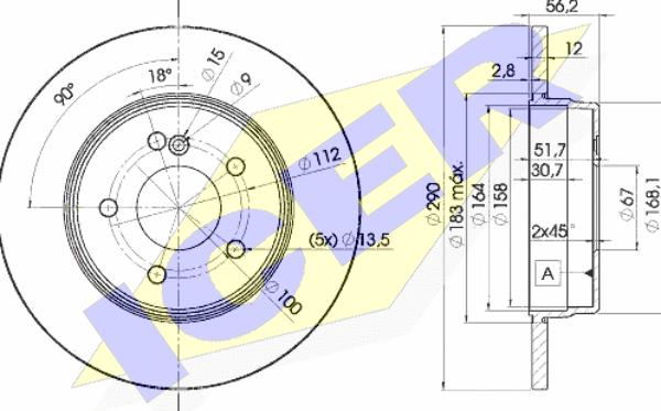Icer 78BD1213-2 - Kočioni disk www.molydon.hr