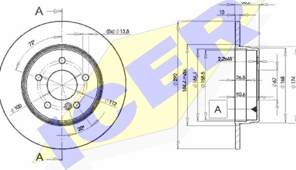 Icer 78BD3412-2 - Kočioni disk www.molydon.hr