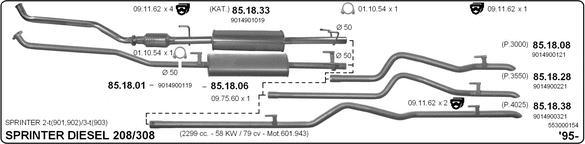 IMASAF 553000154 - Ispušni sistem www.molydon.hr