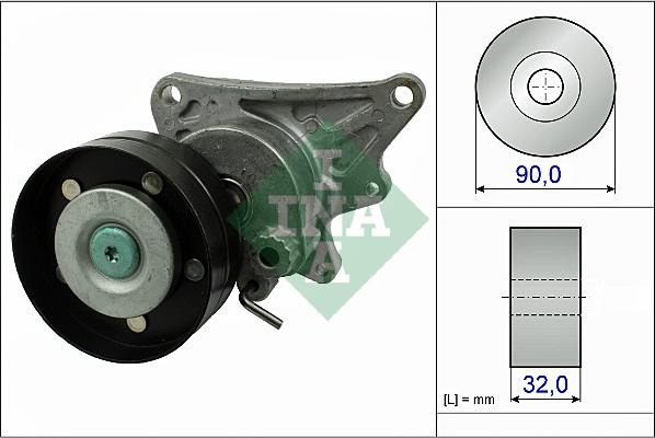 INA 534 0473 10 - Natezač remena, klinasti rebrasti remen  www.molydon.hr