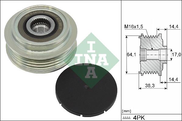 INA 535 0350 10 - Remenica, alternator www.molydon.hr