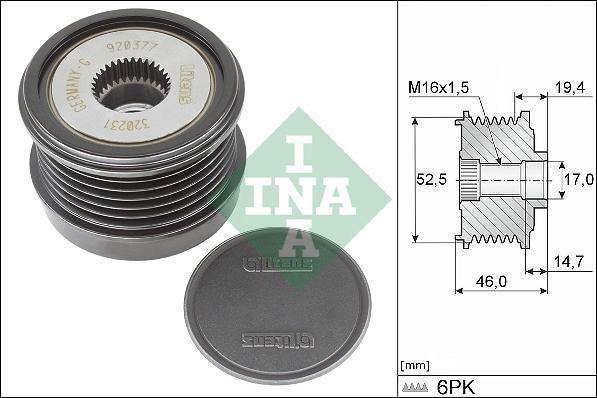 INA 535 0373 10 - Remenica, alternator www.molydon.hr