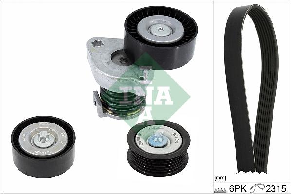 INA 529 0444 10 - Garnitura klinastog rebrastog remena www.molydon.hr