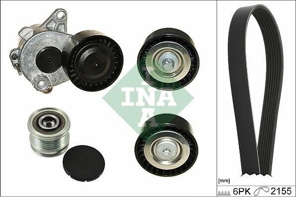 INA 529 0188 10 - Garnitura klinastog rebrastog remena www.molydon.hr