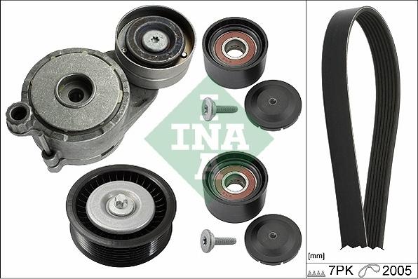 INA 529 0171 10 - Garnitura klinastog rebrastog remena www.molydon.hr