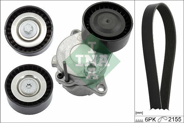 INA 529 0321 10 - Garnitura klinastog rebrastog remena www.molydon.hr