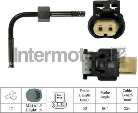 INTERMOTOR 27086 - Senzor, temperatura Ispušnih plinova www.molydon.hr