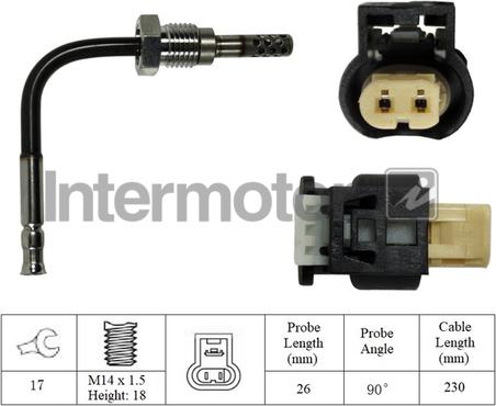 INTERMOTOR 27394 - Senzor, temperatura Ispušnih plinova www.molydon.hr