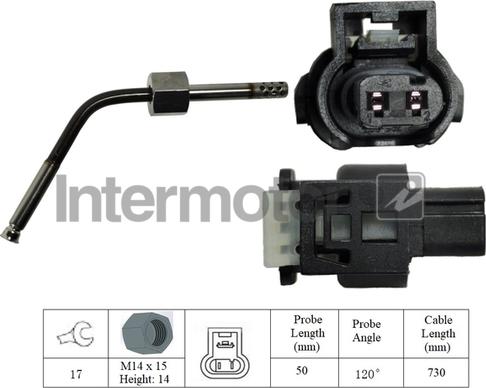 INTERMOTOR 27367 - Senzor, temperatura Ispušnih plinova www.molydon.hr