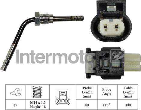 INTERMOTOR 27334 - Senzor, temperatura Ispušnih plinova www.molydon.hr
