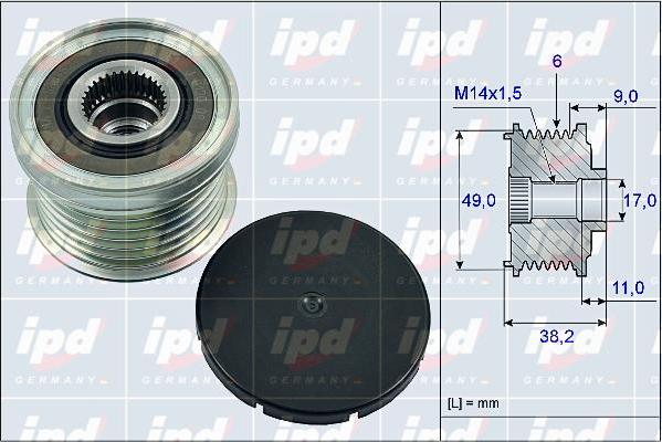 IPD 15-4004 - Remenica, alternator www.molydon.hr