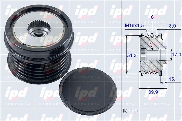 IPD 15-3907 - Remenica, alternator www.molydon.hr