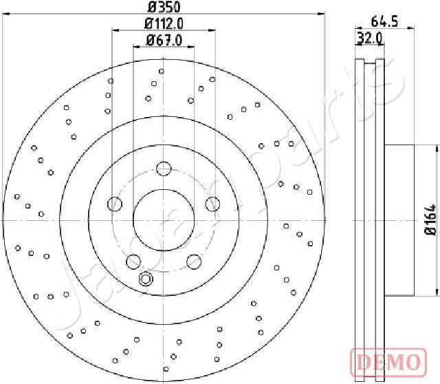 Japanparts DI-0543C - Kočioni disk www.molydon.hr