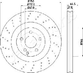 Japanparts DI-0543 - Kočioni disk www.molydon.hr