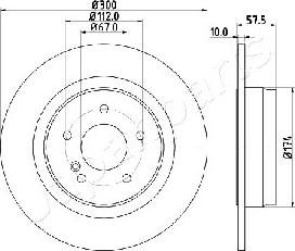 Japanparts DP-0509 - Kočioni disk www.molydon.hr