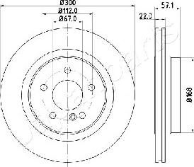 Japanparts DP-0510 - Kočioni disk www.molydon.hr