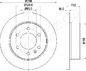 Japanparts DP-0527 - Kočioni disk www.molydon.hr