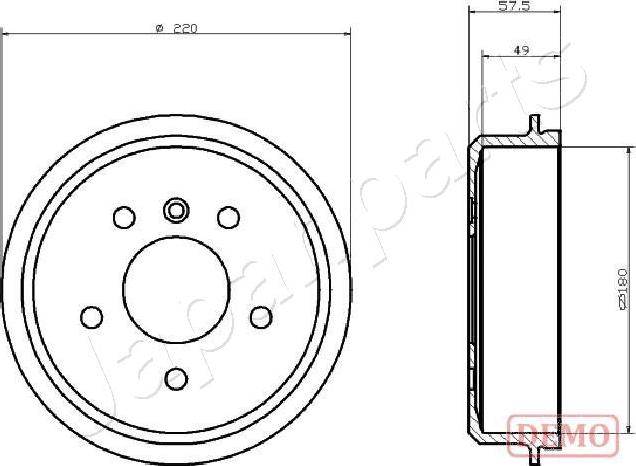 Japanparts TA-0500C - Bubanj kočnica www.molydon.hr