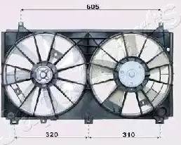 Japanparts VNT152503 - Ventilator, hladjenje motora www.molydon.hr