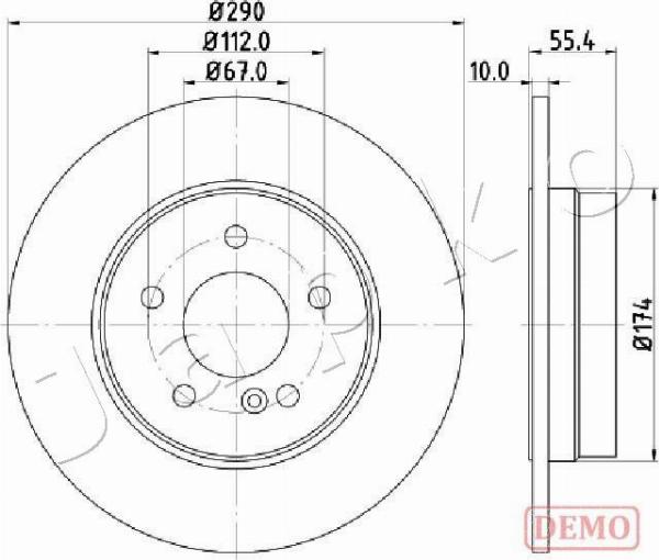 Japko 610507C - Kočioni disk www.molydon.hr