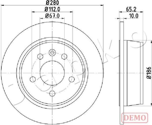 Japko 610530C - Kočioni disk www.molydon.hr