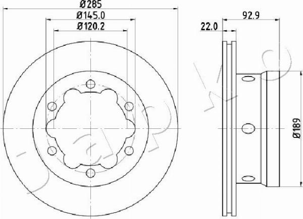 Japko 610528 - Kočioni disk www.molydon.hr