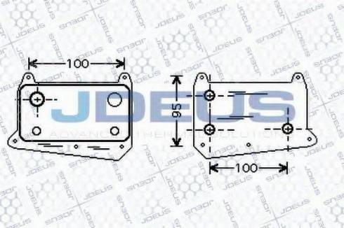 Jdeus 417M25 - Uljni hladnjak, ulje za motor www.molydon.hr
