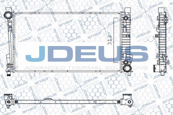 Jdeus M-0170580 - Hladnjak, hladjenje motora www.molydon.hr