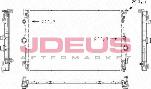 Jdeus M-0171340 - Hladnjak, hladjenje motora www.molydon.hr