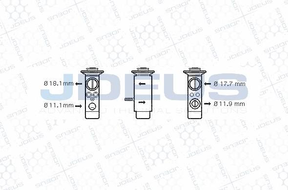 Jdeus VE0170000 - Ekspanzioni ventil, klima-Uređaj www.molydon.hr