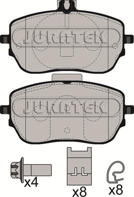 Juratek JCP8589 - Komplet Pločica, disk-kočnica www.molydon.hr