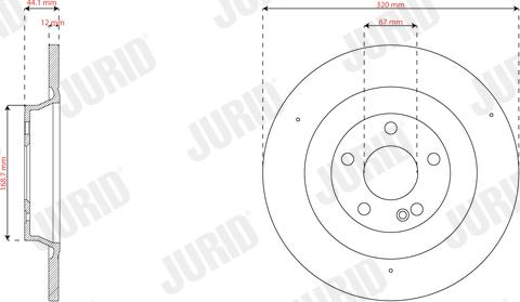 Jurid 563645JC - Kočioni disk www.molydon.hr