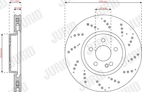 Jurid 563725JC - Kočioni disk www.molydon.hr