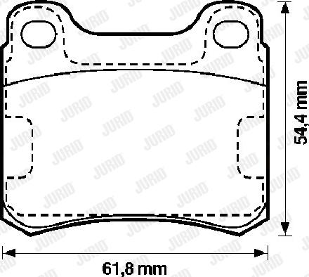 Jurid 571555J - Komplet Pločica, disk-kočnica www.molydon.hr