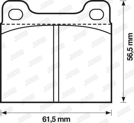 Jurid 571279D - Komplet Pločica, disk-kočnica www.molydon.hr